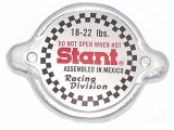 Stant motorcycle radiator caps with Raceparts. 